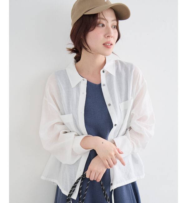  「裾ドロストシアーシャツ」|シャツ・ブラウス|