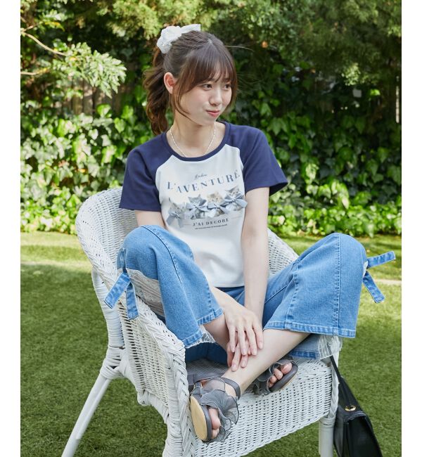  「ラグランネコチャンTシャツ」|Tシャツ・カットソー|