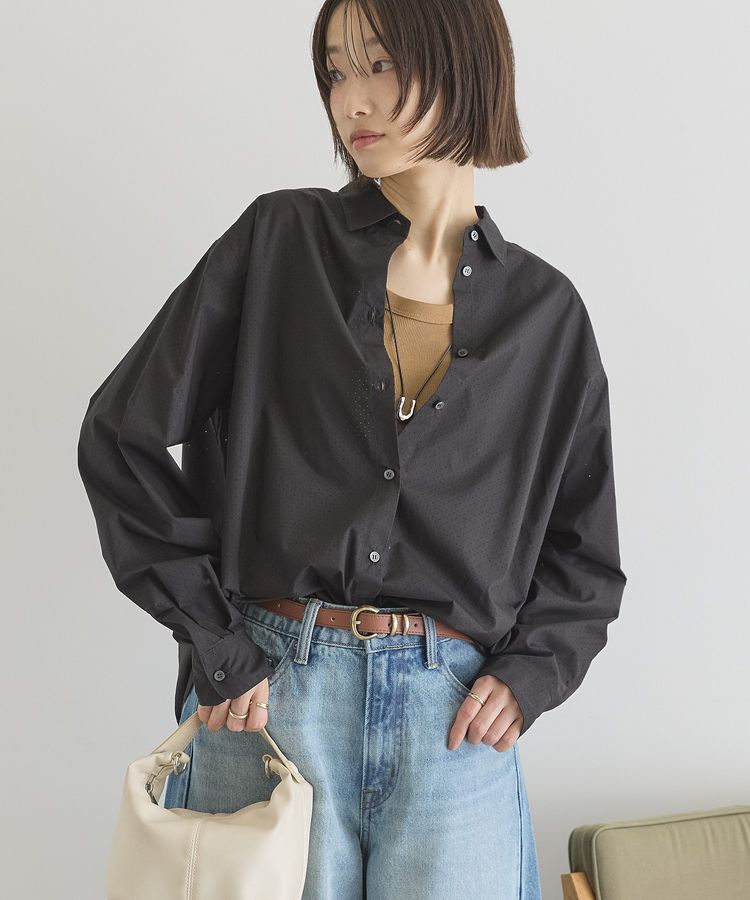 AMERICAN HOLIC「パンチングシャツ」|シャツ・ブラウス|Black