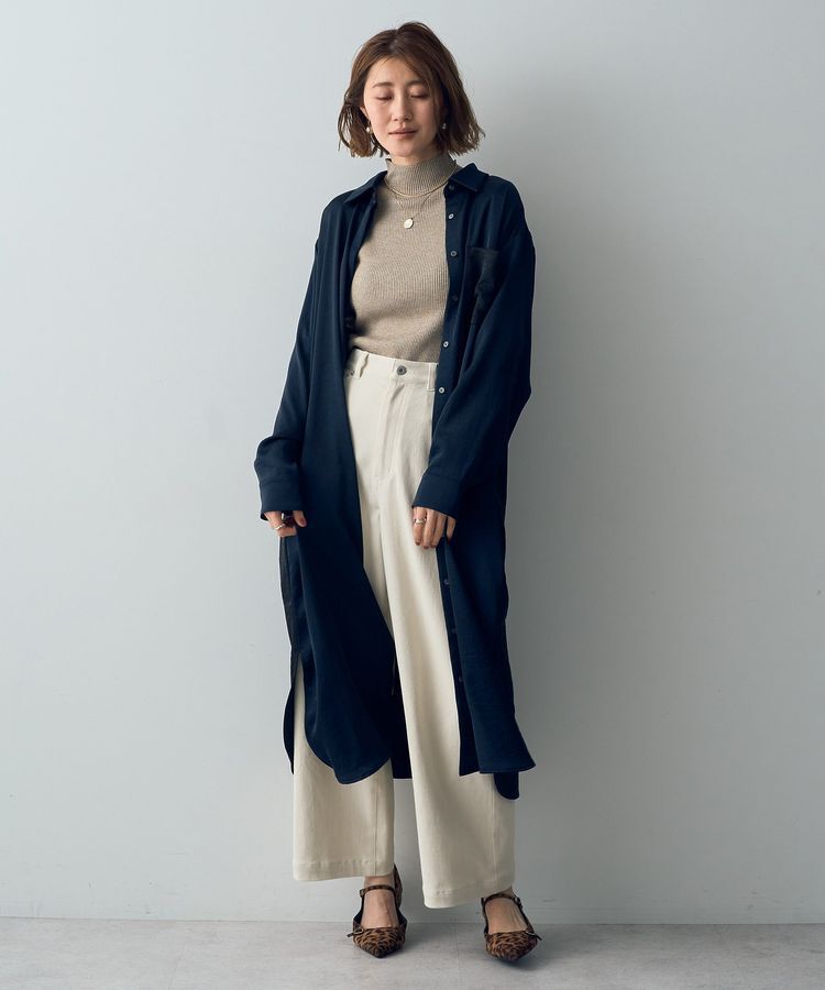 Editt by YECCA VECCA「ヴィンテージサテンシャツワンピース」|ワンピース|