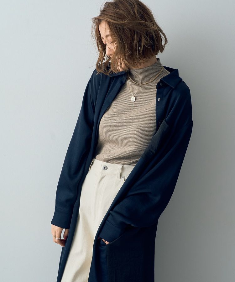 Editt by YECCA VECCA「ヴィンテージサテンシャツワンピース」|ワンピース|