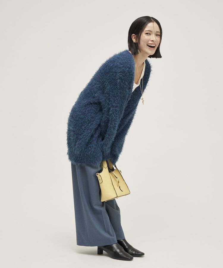 YECCA VECCA「金釦アクセントベルトワイドパンツ」|その他|