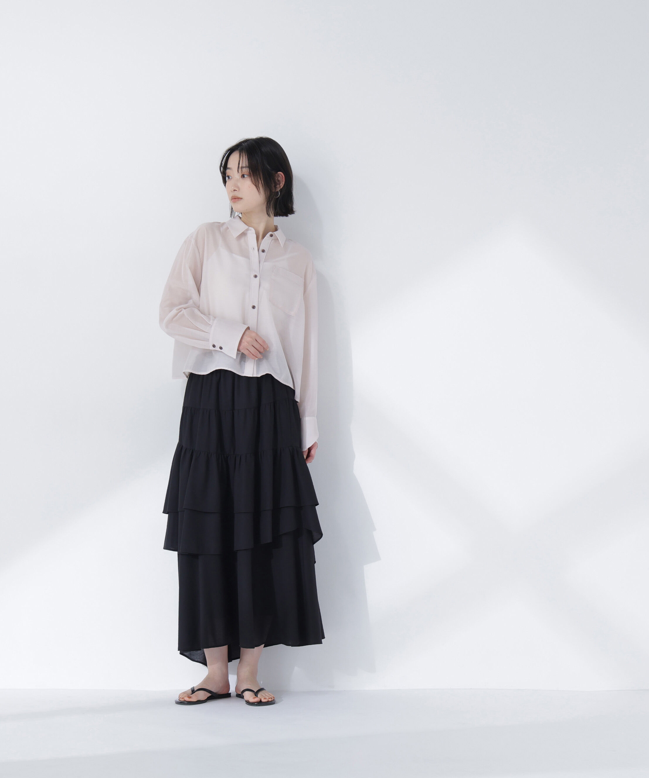  「シアークロップドシャツ」|シャツ・ブラウス|