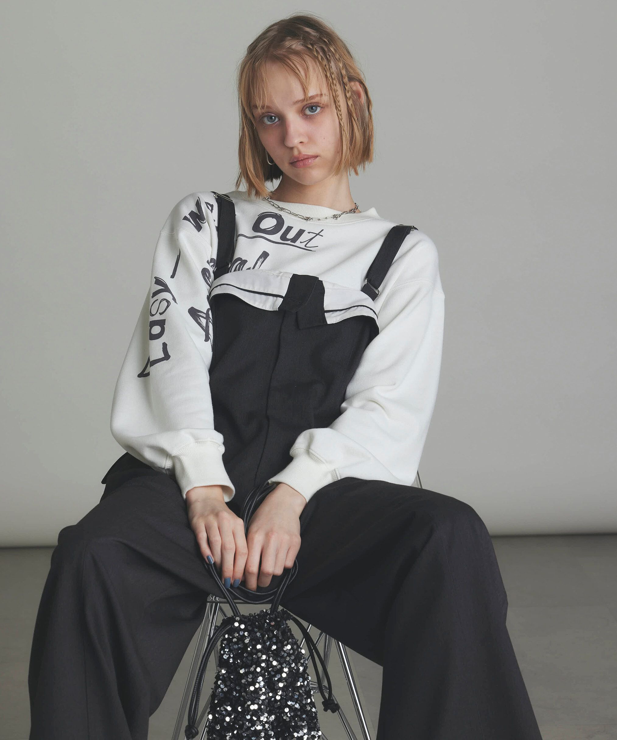  「ブラッシュロゴプリントコンパクトスウェット」|Tシャツ・カットソー|