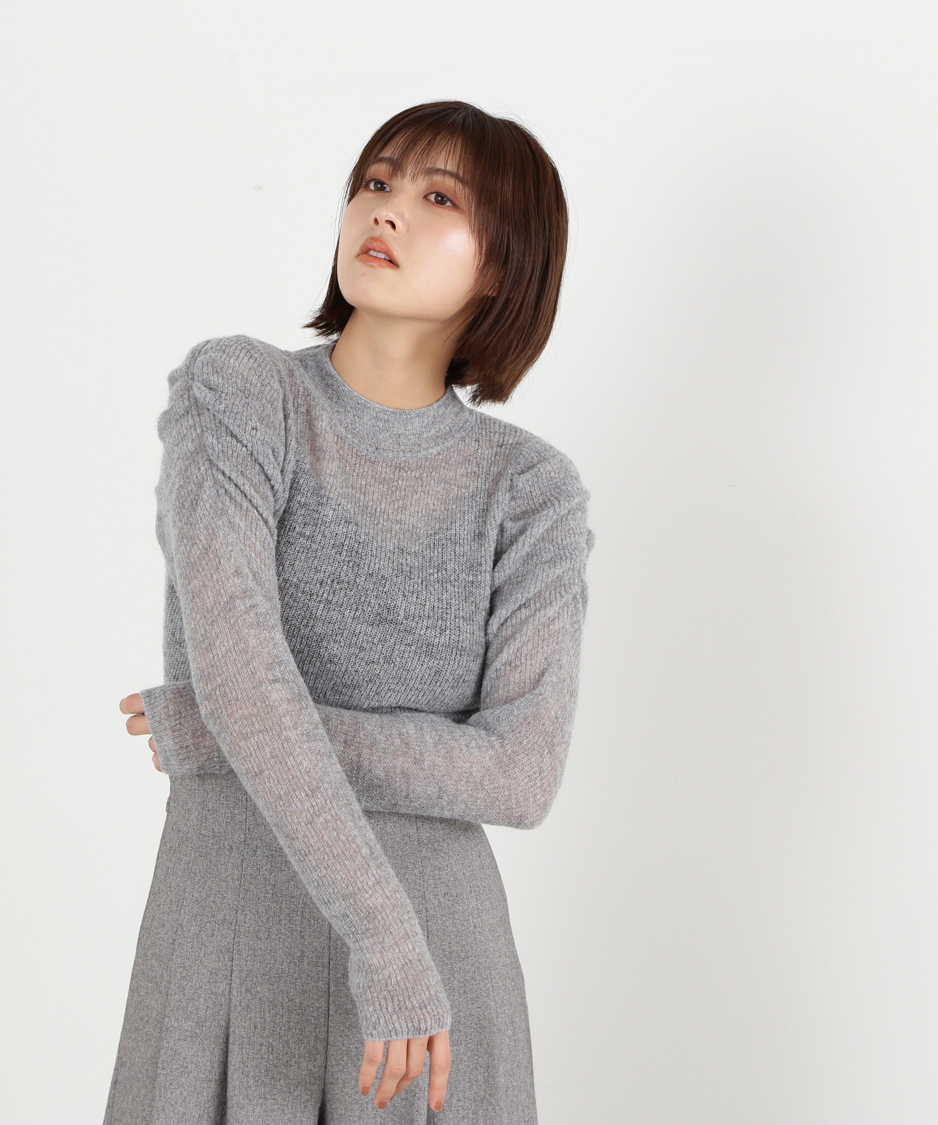  「モヘアコンヘアリーシアートップス」|ニット・セーター|