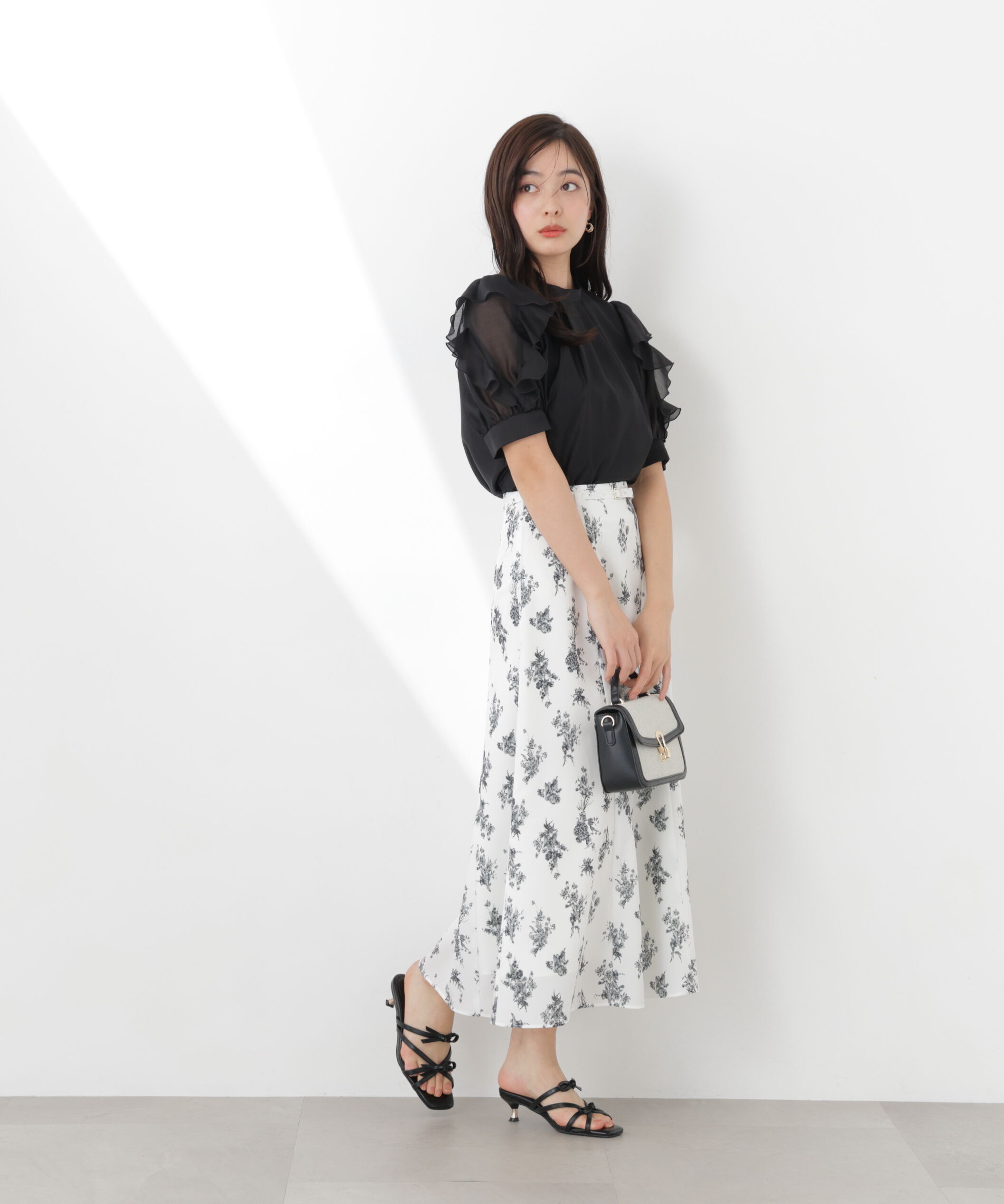 PROPORTION BODY DRESSING「＜ウォッシャブル＞フリルスリーブタックブラウス　26SS」|シャツ・ブラウス|