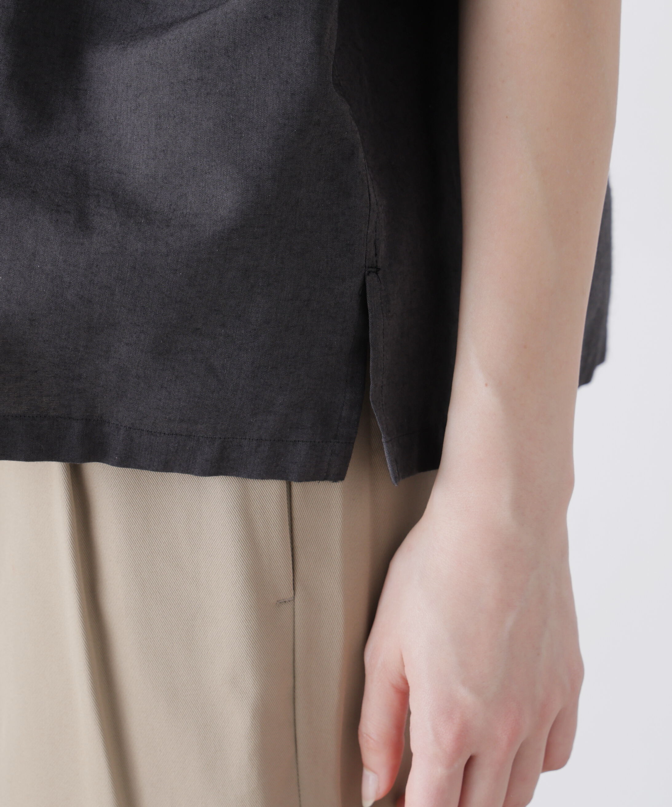 YLEVE 「YLEVE / DOBBY STRIPE CHAMBRAY SHIRT」|シャツ・ブラウス|
