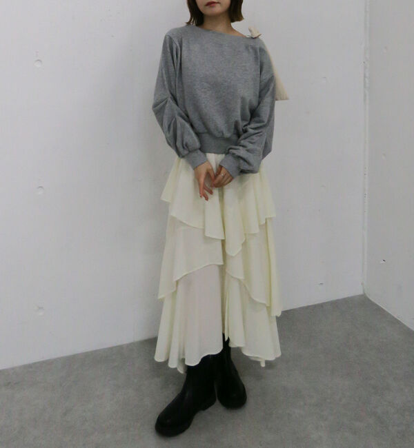 archives「ベロアリボンタックオフショルスウェット」|Tシャツ・カットソー|