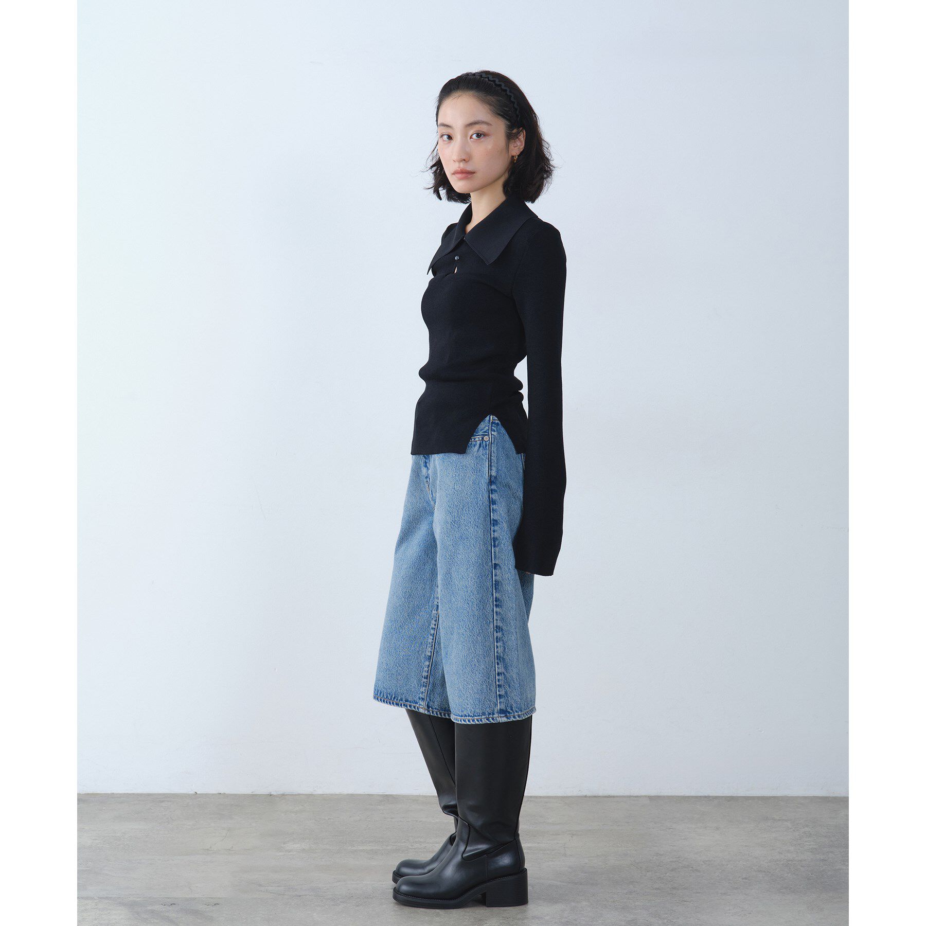 CODE A「design collar knit」|ニット・セーター|