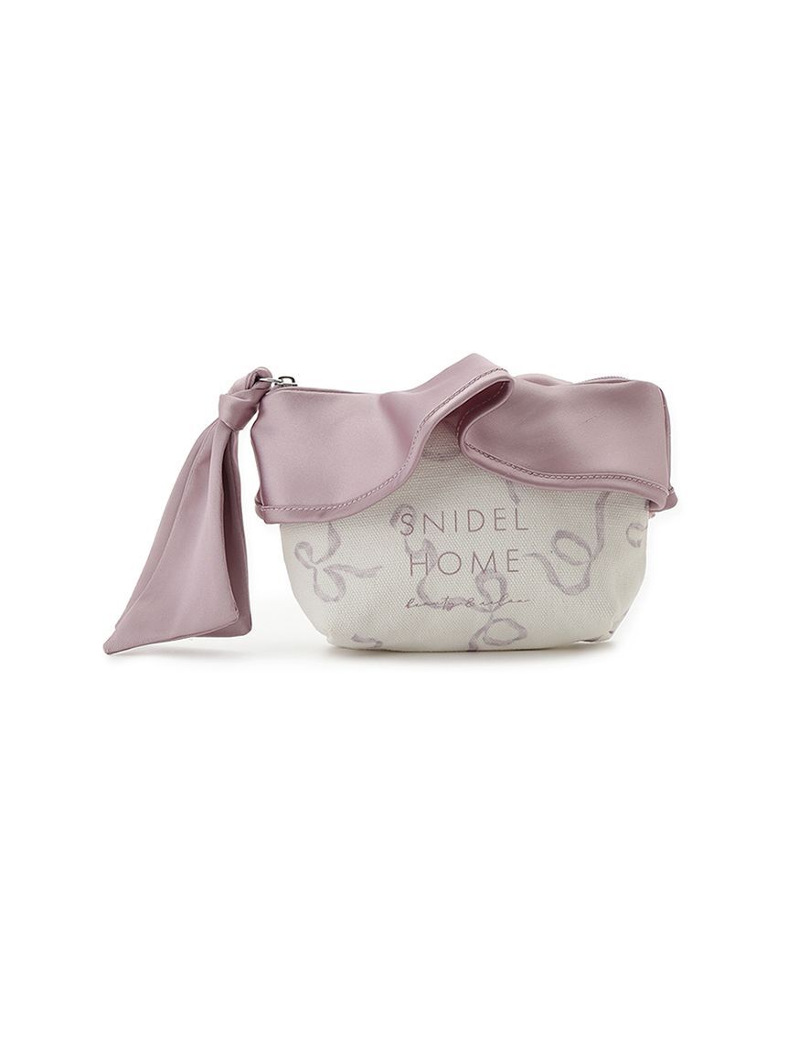 SNIDEL HOME「オーガニックキャンバスポーチ（RIBBON）」|ポーチ|PBEG
