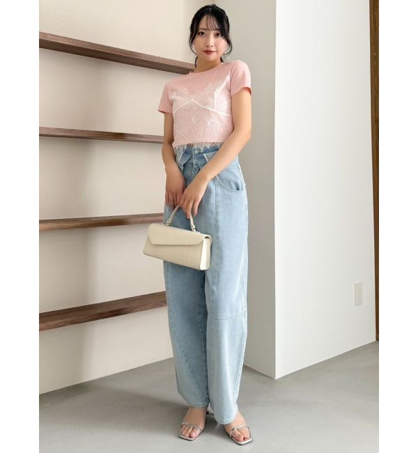 dazzlin「レースキャミレイヤードTシャツ」|Tシャツ・カットソー|