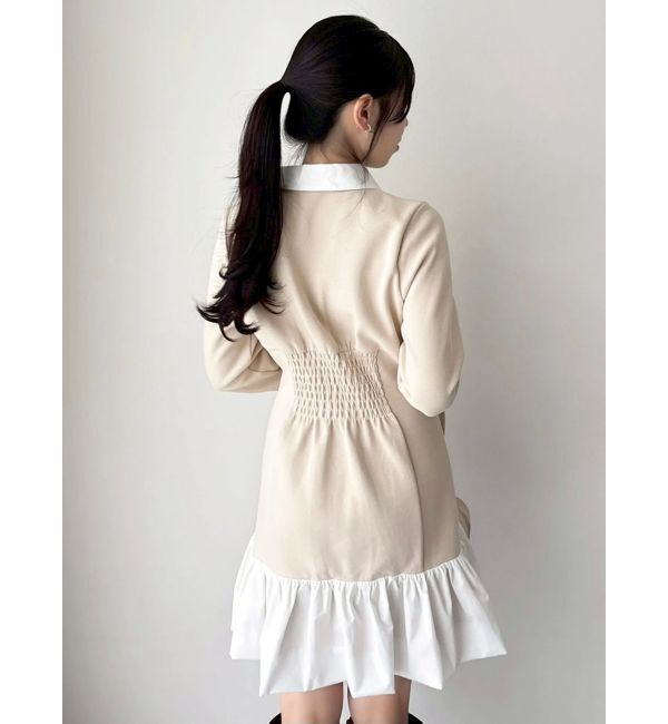 dazzlin「【WEB限定】ポロバルーンスソミニワンピース」|ワンピース|