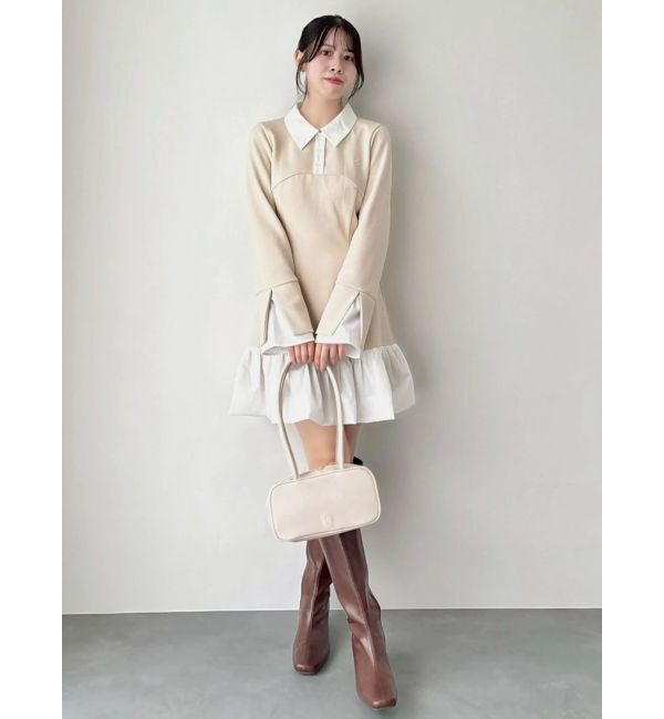 dazzlin「【WEB限定】ポロバルーンスソミニワンピース」|ワンピース|