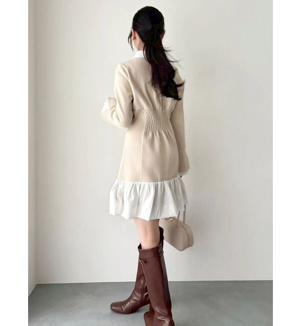 dazzlin「【WEB限定】ポロバルーンスソミニワンピース」|ワンピース|