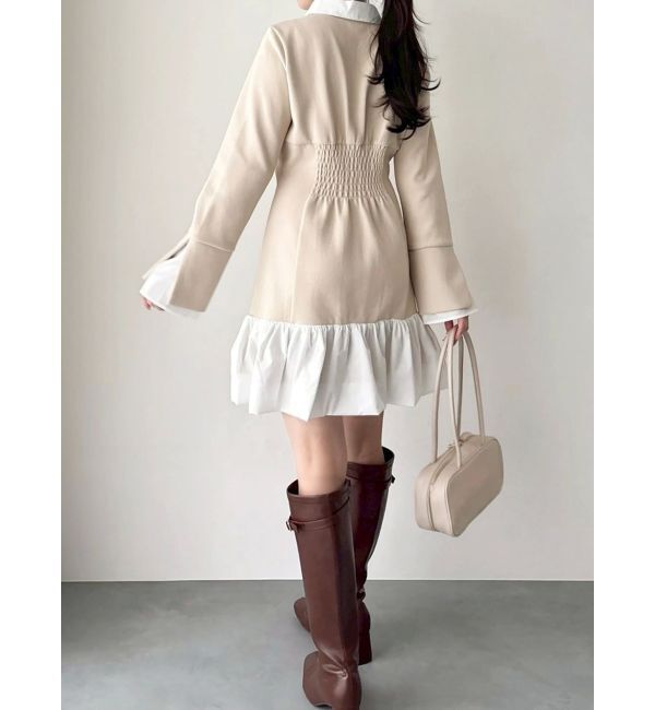 dazzlin「【WEB限定】ポロバルーンスソミニワンピース」|ワンピース|
