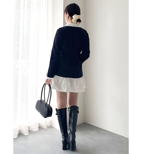 dazzlin「【WEB限定】ポロバルーンスソミニワンピース」|ワンピース|