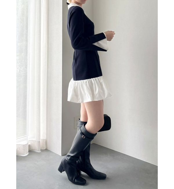 dazzlin「【WEB限定】ポロバルーンスソミニワンピース」|ワンピース|