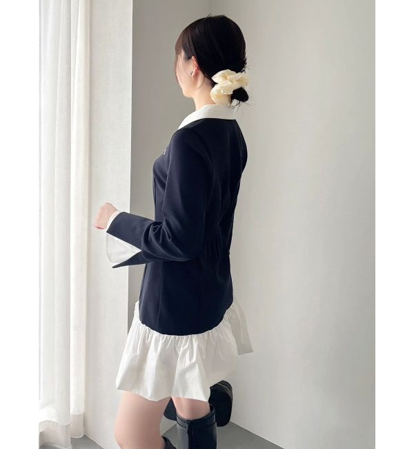 dazzlin「【WEB限定】ポロバルーンスソミニワンピース」|ワンピース|