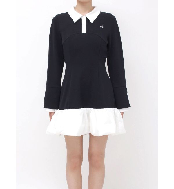 dazzlin「【WEB限定】ポロバルーンスソミニワンピース」|ワンピース|