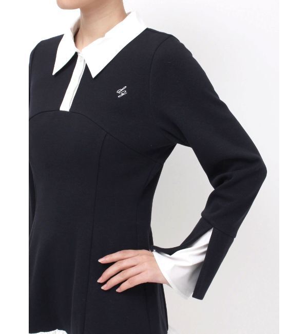 dazzlin「【WEB限定】ポロバルーンスソミニワンピース」|ワンピース|