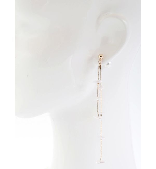 LAGUNAMOON「LADYフラットフェイクパールピアス」|ピアス|