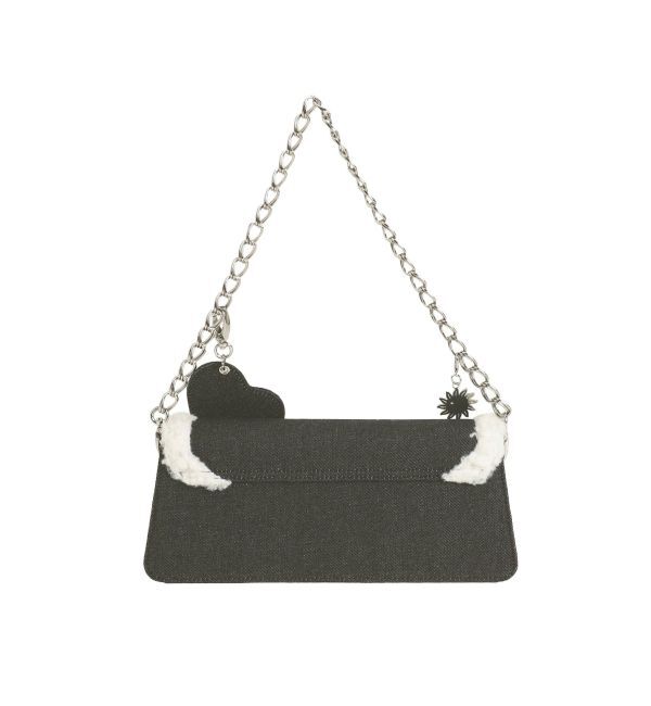 EVRIS「ボアデニムBAG」|ハンドバッグ|