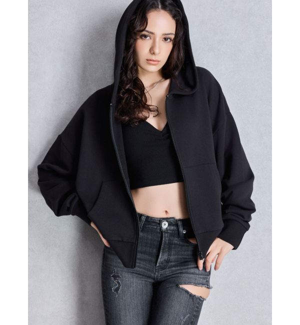 GYDA「GYDA LOOSEスウェットZIP UPパーカー」|パーカー|