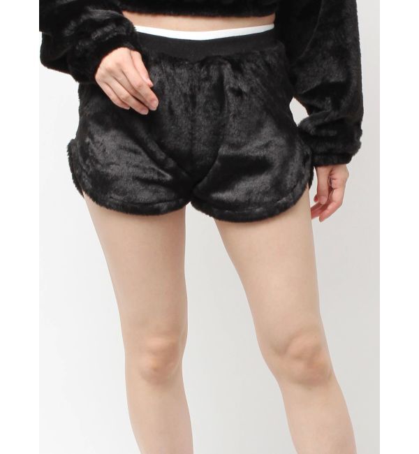 GYDA「GG ECO FUR ショートパンツ」|その他|ブラック