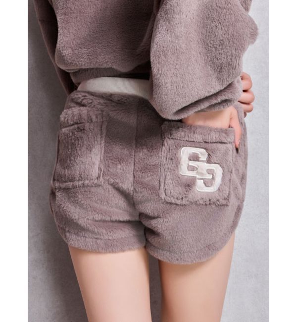 GYDA「GG ECO FUR ショートパンツ」|その他|ベージュ