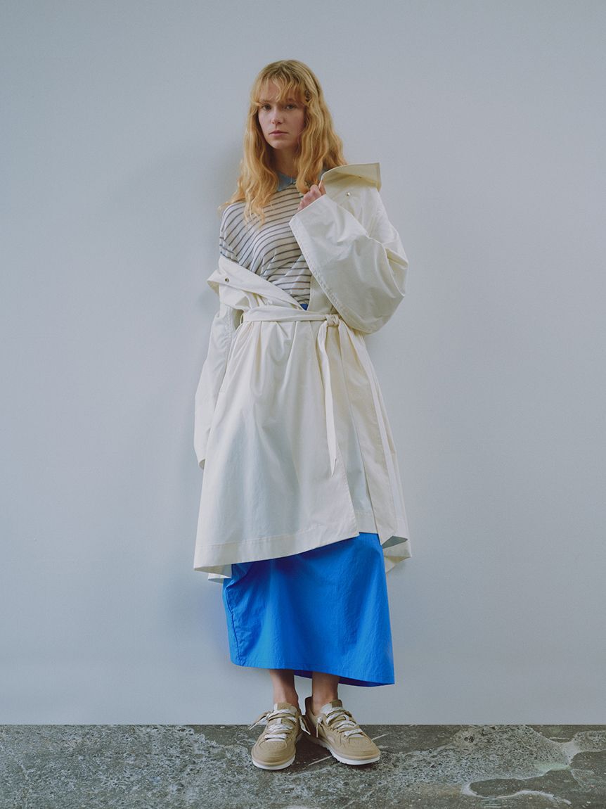 emmi atelier「シアーボーダーポロニット」|ニット・セーター|