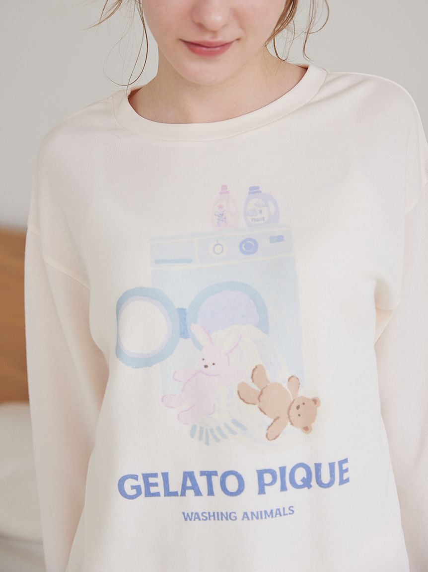 gelato pique「ウォッシングアニマルワンポイントロンT」|ルームウェア|
