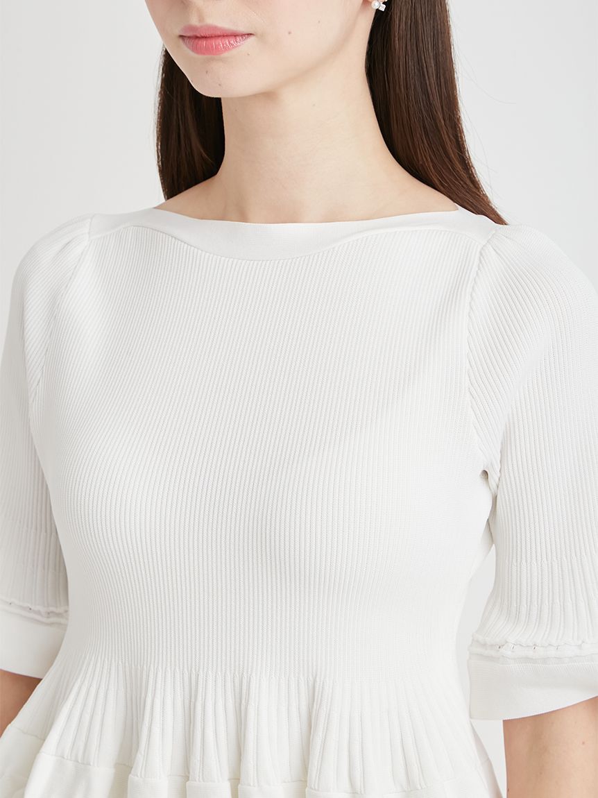 CELFORD「【洗える】テクスチャードニットプルオーバー」|Tシャツ・カットソー|