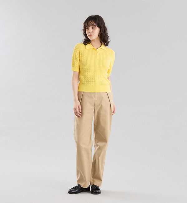 MACKINTOSH PHILOSOPHY「GREY LABEL ハイベージケーブルニットポロ」|ニット・セーター|