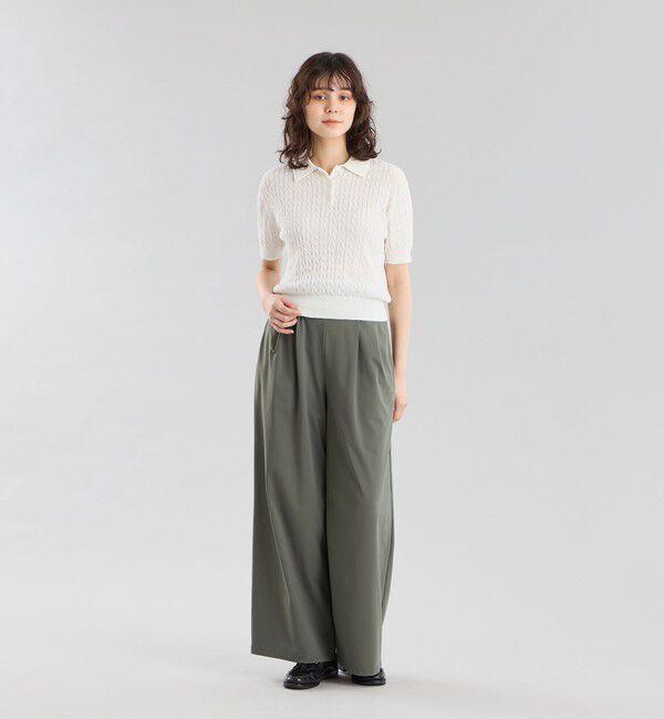MACKINTOSH PHILOSOPHY「GREY LABEL ハイベージケーブルニットポロ」|ニット・セーター|