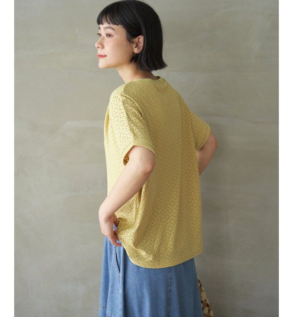 Lbc with Life「【お得だ値】冷感アイレットレースプルオーバー」|Tシャツ・カットソー|