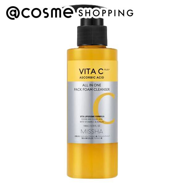  「MISSHA(ミシャ) ビタ CP泡マスク洗顔 本体 (140ml)」|洗顔料|その他