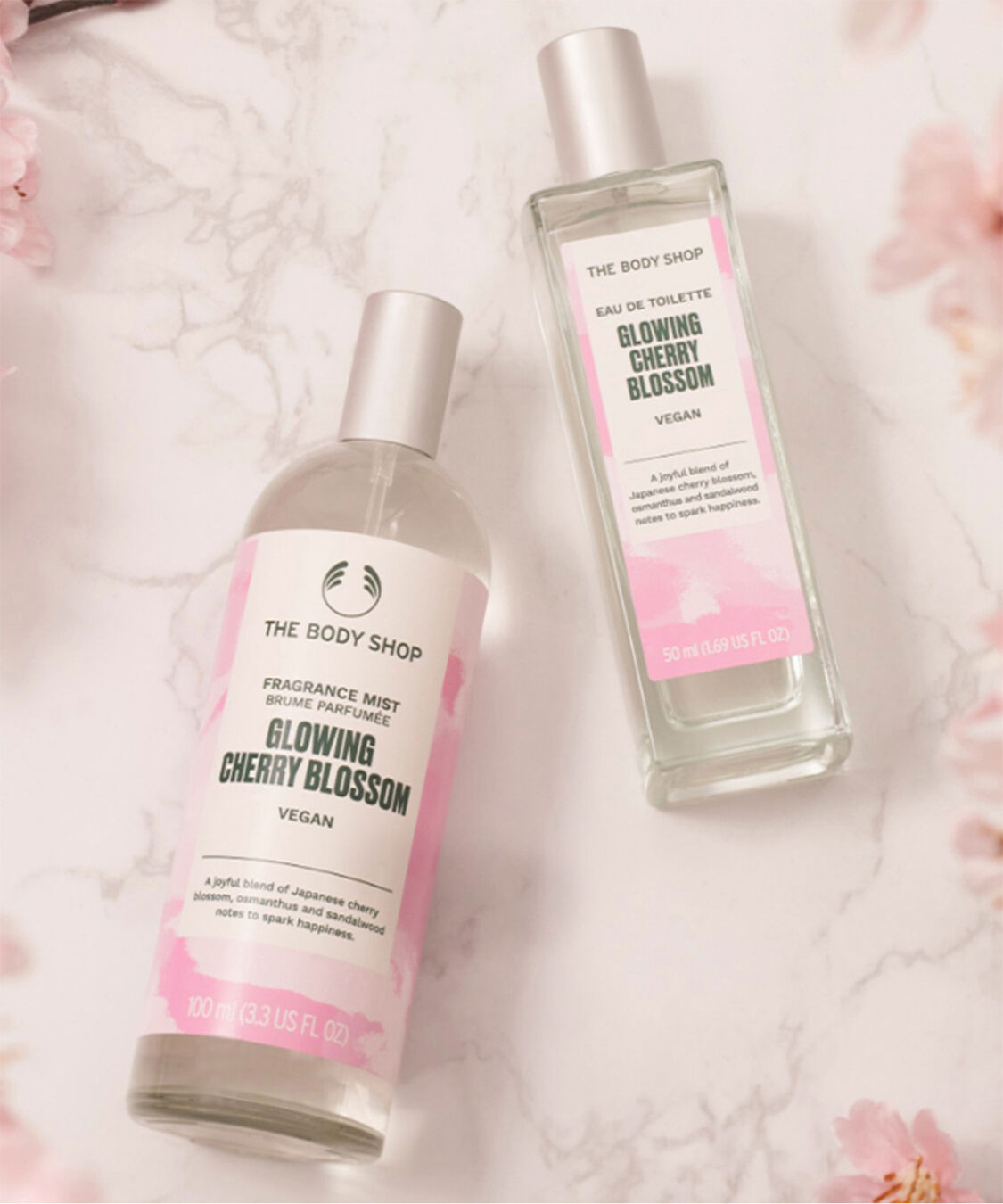 THE BODY SHOP「【数量限定】グロウイング チェリーブロッサム フレグランスミスト 100mL」|香水・フレグランス|