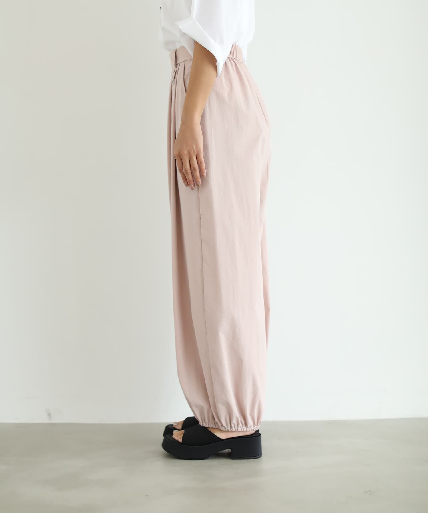 STYLE DELI「【selection】しなやかライトなタックパラシュートパンツ」|スラックス|