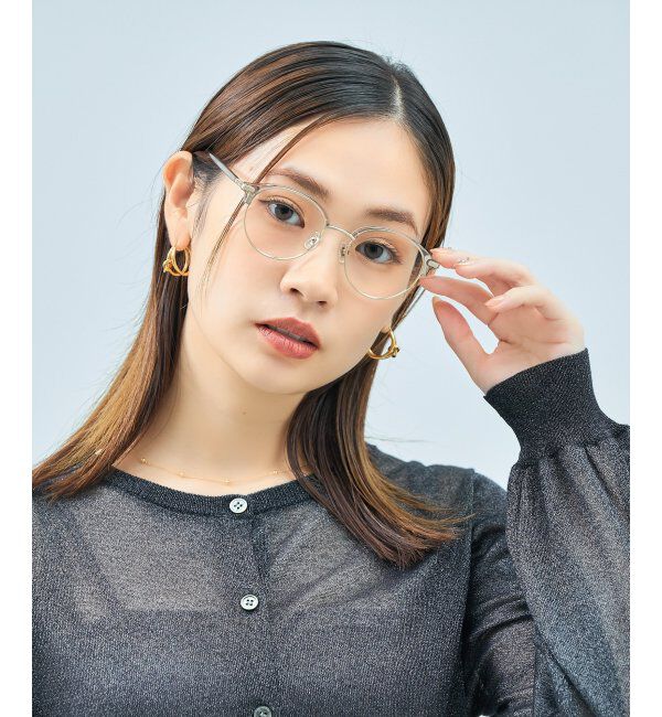  「Zoff｜UNITED ARROWS メガネ | [Casual] 伊達メガネ 度付き ユナイテッドアローズ   レンズ交換券付」|メガネ|薄グレー