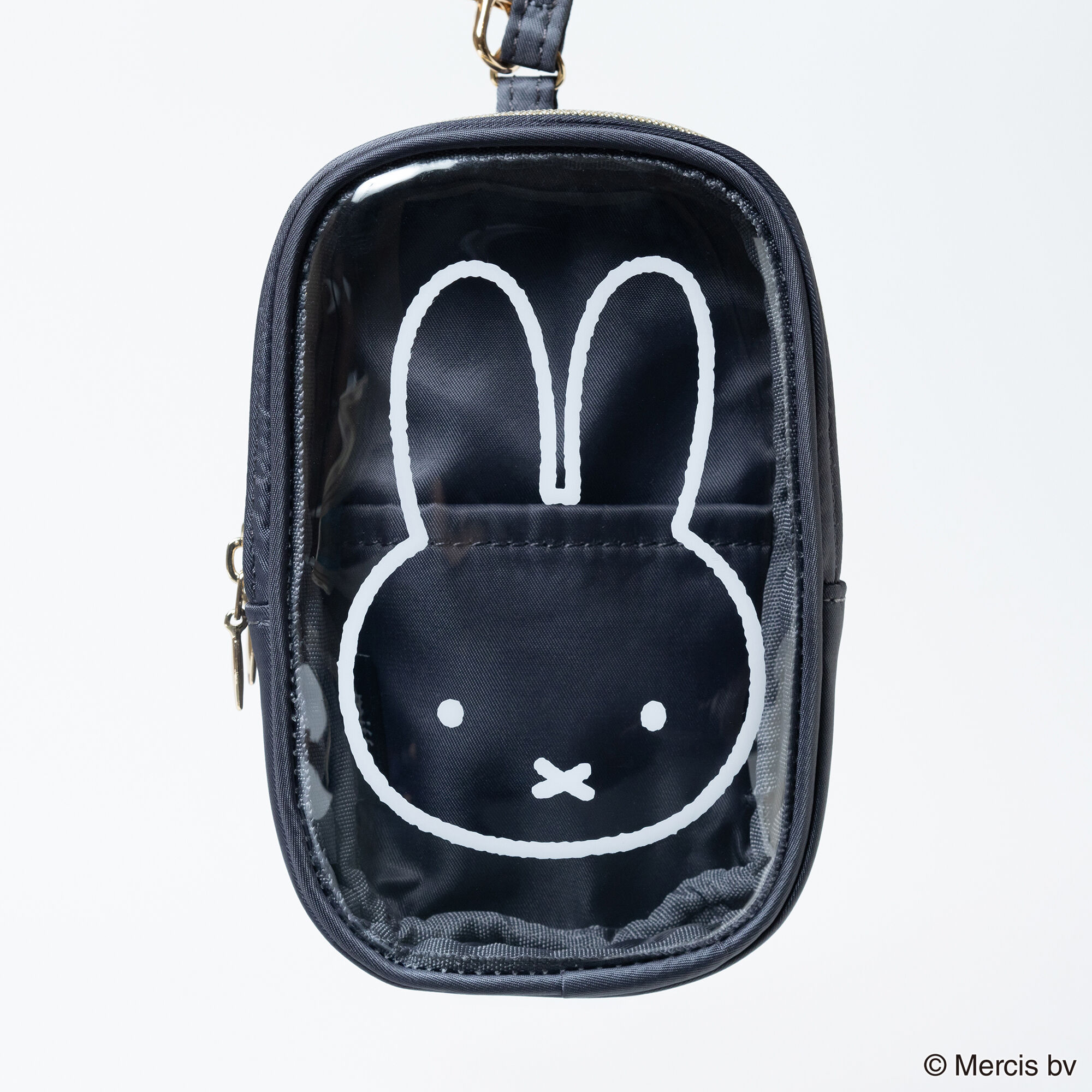  「MIFFY CLEARストラップ付きスクエアポーチ」|ポーチ|