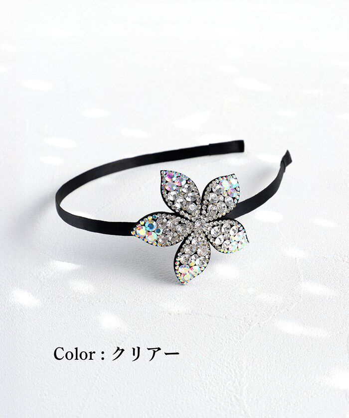 BACKYARD FAMILY「Rora カチューシャ キッズ 通販 ローラ キラキラフラワー 髪飾り 髪留め 髪どめ」|その他|