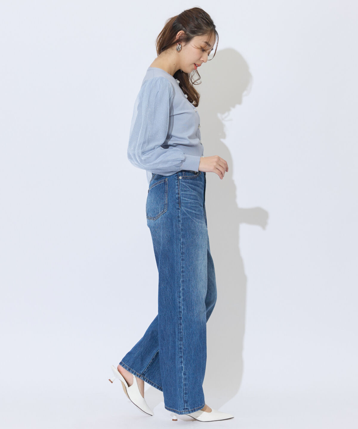 アンドクチュール「デニムバギーパンツ」|その他|