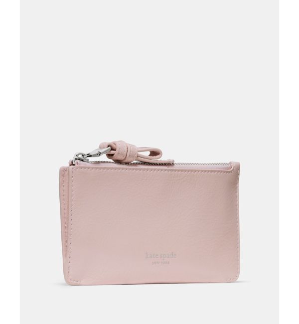 kate spade new york「ループ シャイニーレザー ジップ カード ケース」|名刺入れ・カードケース|