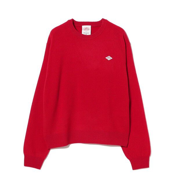 Ray BEAMS 「DANTON / WOMEN'S LAMBSWOOL CREW NECK KNIT PULLOVER」|ニット・セーター|550_RED