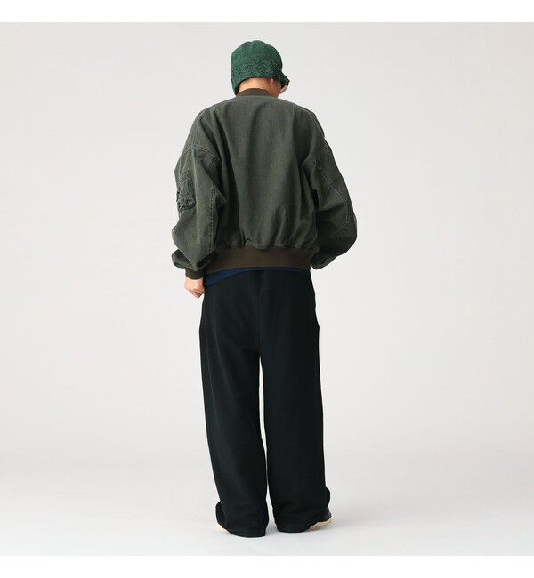 BEAMS「【別注】Champion / リバースウィーブ（R）ワイドパンツ」|チノ|