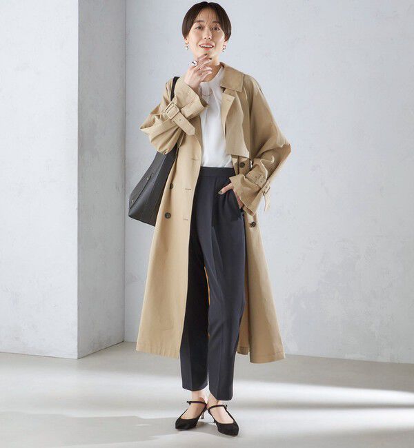 SHIPS for women「〈セレモニー対応可〉〈手洗い可能〉ダブルクロス パンツ 24SS（セットアップ対応）◇」|その他|