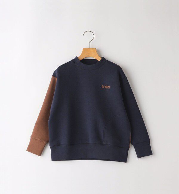 SHIPS KIDS「SHIPS KIDS:80～90cm / 2トーン スウェット」|スウェット・ジャージ|ネイビー