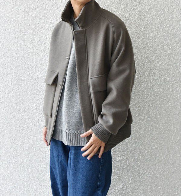 SHIPS any「SHIPS any: PURE WOOL MELTON ダービー ブルゾン◇」|ブルゾン・スタジャン|
