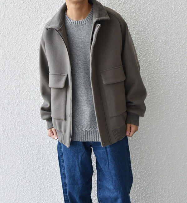 SHIPS any「SHIPS any: PURE WOOL MELTON ダービー ブルゾン◇」|ブルゾン・スタジャン|