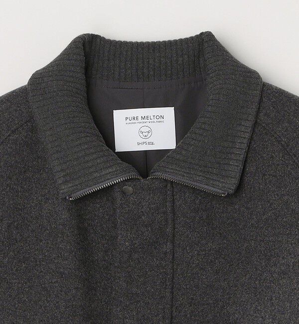 SHIPS any「SHIPS any: PURE WOOL MELTON ダービー ブルゾン◇」|ブルゾン・スタジャン|